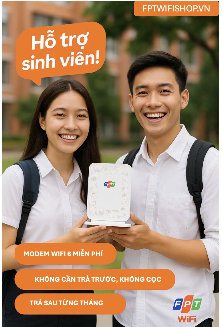 Wifi Sinh Viên Giá Rẻ: Lựa Chọn Wifi 6 FPT Tối Ưu Cho Học Tập